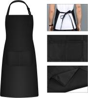 2 piezas de delantales de cocina para hombres y mujeres, delantal para el hogar portaherramientas delantales con 2 bolsillos para barbacoa, jardinero delantal adultos ajustable para jardinería - details 0