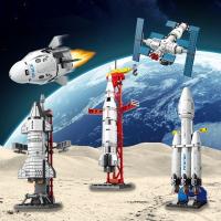 MOC Serie Creativa De Aeronáutica Bloques De Construcción Espacial Rocket Craft Set De Base Estación De Lanzamiento Para Niños Juguetes De Bloques De Plástico ABS Regalo Para Niños - details 0