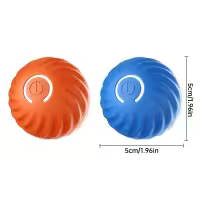 Bola De Juguete Para Perros Automática Moverse Saltando Rodar USB Inteligente Interactivo Chomp Para Puppies Material Plástico - details 6