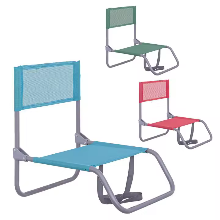 LILI HOME Pack de 2 Sillas Fija Mini Plegable - Hierro/Textileno 44x44x53 Cm - 1