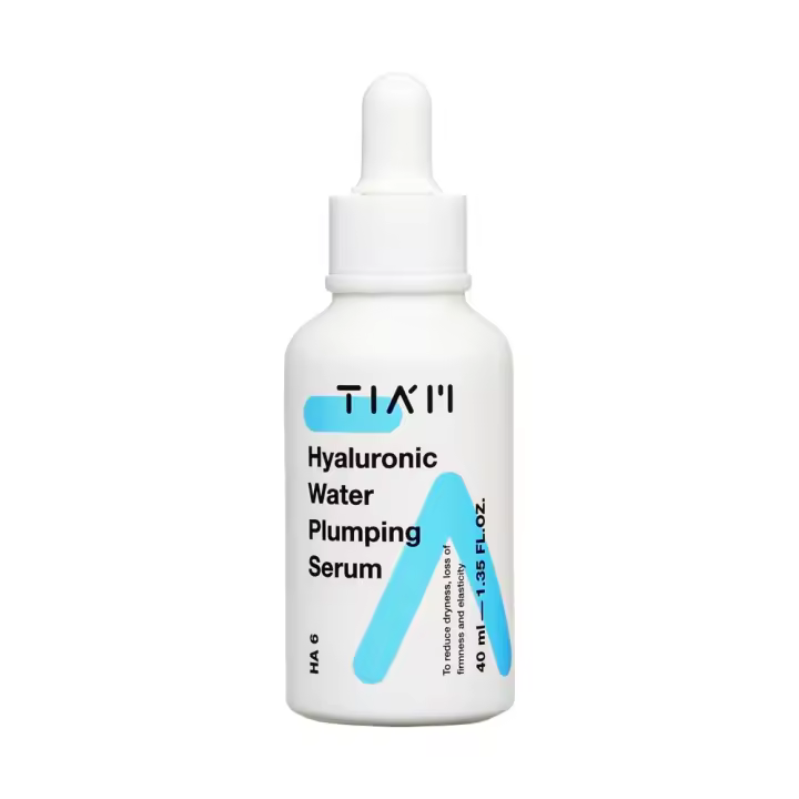 Sérum Hyaluronic Water Plumping TIAM (40ml) | skincare cosmética coreana | Sérum hidratante con Ácido Hialurónico puro que rellena, suaviza y retiene la humedad en la piel. Ideal para todo tipo de piel, aporta hidratación profunda y mejora la elasticidad - 1
