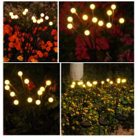 Luces De Mosquitero Solar RGB Para Jardín IP65 Impermeables Decoración De Patio Con 8/10LED Lámparas De Viento Modernas - details 8