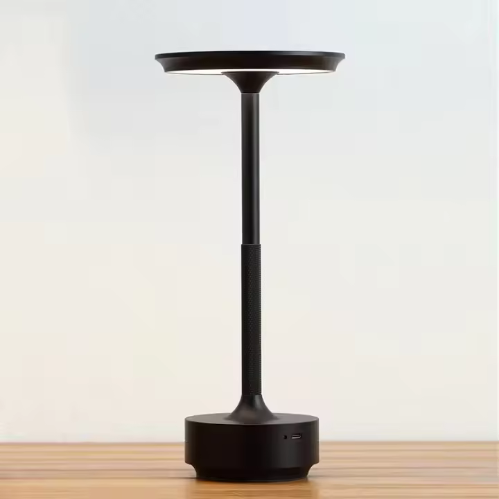 Lámpara De Mesa LED Sin Cable Con Recarga USB Retro Portátil Para Restaurante Bar Dimmable Atmosphere Touch Control - 1