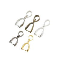 50pcs Encapsuladores De Semillas De Melón Hebilla Colgante Conector Clip Para Joyería Accesorios De Metal De Cobre - details 0