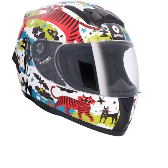 CASCO INFANTIL SHIRO SH-829 LE TIGRE KIDS CARCASA PEQUEÑA - 1