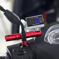 Medidor De Temperatura Para Tanque De Agua 0-120°C Monitor Con Indicadores Rojo Y Azul Advertencia Termómetro Para Motocicleta Con Sensores Universal - details 1