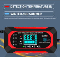 Cargador De Batería Para Coche Y Motocicleta 24V 12V 10A Dispositivo De Carga De Batería Lead-acid Con Reparación De Pulso Y Pantalla LCD Digital Inteligente - details 4
