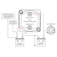 Relé Sensible a La Voltaje VSR 12V 110Amp Para Camper Car RV Yacht Steamer Isolador De Batería Doble Inteligente 2 Banks - details 4