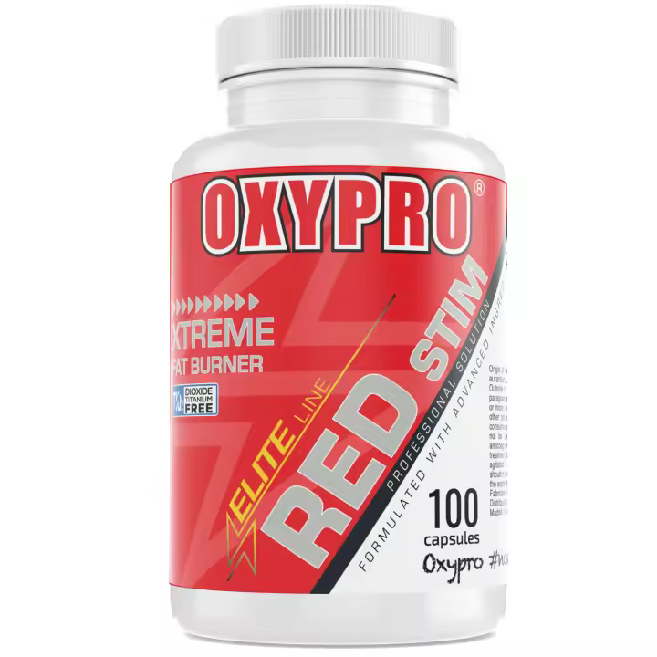 OXYPRO® Nutrition – Red Stim - Fat Burner - 100 cápsulas (Quemador de grasa muy potente de estimulantes) - 1