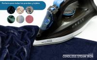 STARLYF Plancha de vapor sin cable Cordless Steam Iron, Plancha de ropa Vertical/Horizontal, 2400W, Liviana y práctica, Base de cerámica antical, Todos los tejidos, Plancha inalámbrica de vapor - details 2