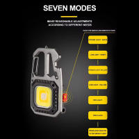 Linterna LED Portátil Mini Recargable Para Exteriores Con Lámpara De Trabajo COB Iluminación Para Camping Pesca Emergencia Seguridad - details 6