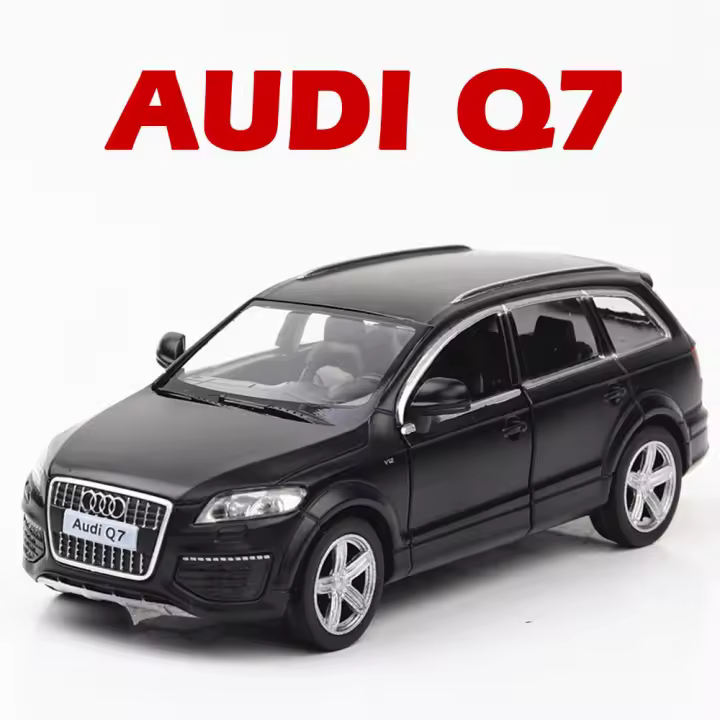 Juguete De Coche Audi Q7 a Escala 1:36 De Aleación De Metal Con Retroceso Para Coleccionistas Y Niños Regalo Vehículo Simulativo Para Niños - 1