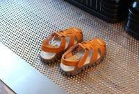 Sandalias De Cuero Para Niños Y Niñas 100% Suave Para Verano Zapatos De Playa Deportivas Princesa Con Cordones Y Cierre De Correa - details 5
