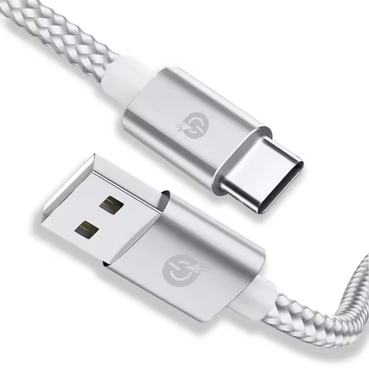 Niucom cable carga rápida para móvil USB tipo C de nylon trenzado cables premium para cargas y transferencia de datos smartphone, PC, tablet - 1