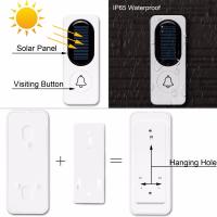 Kit De Campana De Puerta Solar Para Jardín Y Hogar Con Receptor 1000 Pies De Operación Indicador LED 52 Sonidos Campana Portátil - details 12