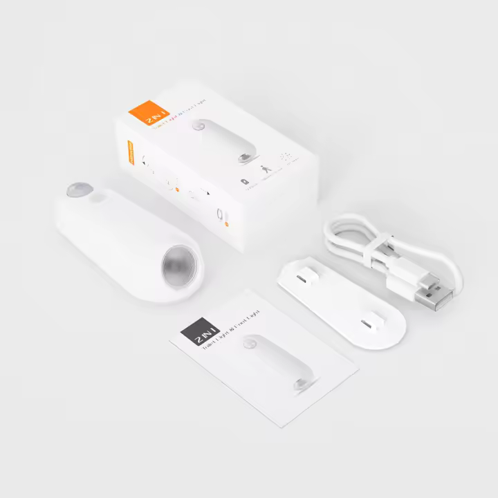 Luz De Noche Para Inodoro Con Sensor De Movimiento RGB 7 Colores Cambiantes Luz LED Recargable Para Decoración De Baño - 1