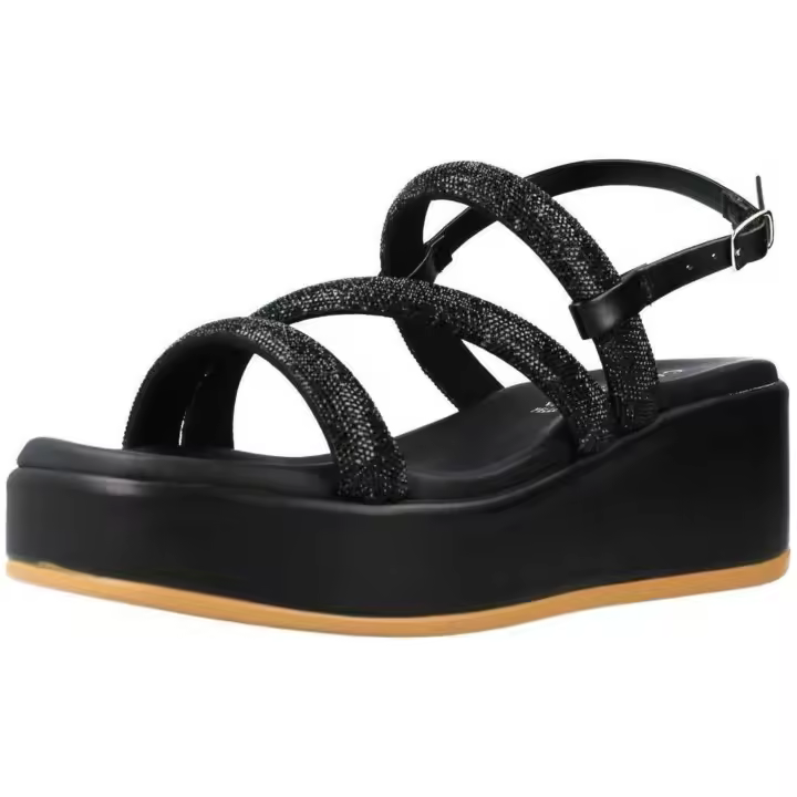 Sandalias de Plataforma Cafenoir C1Hb9030 para mujer en color negro - 1