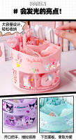 Organizador De Escritorio Kawaii De Sanrio Portarretos Y Maquillaje Anime Black Beauty Cinnamon Rotativo Hello Kitty Kuromi Cinnamoroll My Melody Pochacco Pompom Purin Para Jóvenes Adultos - details 2