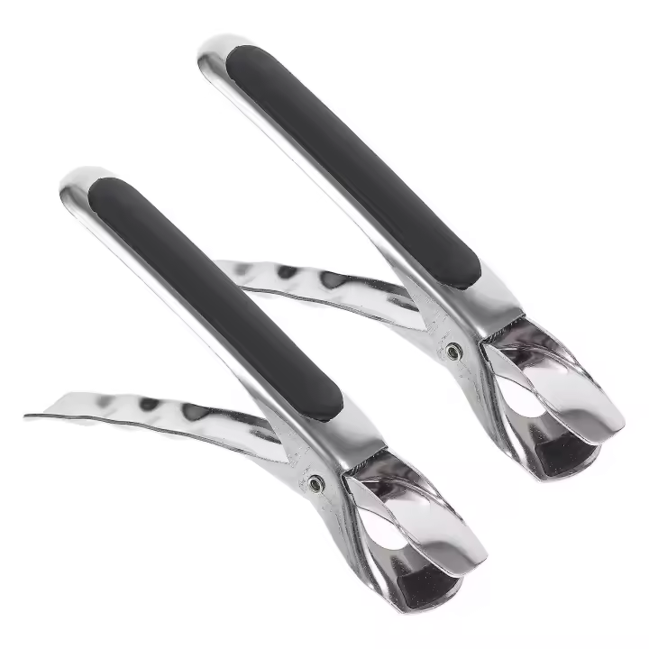 2 pinzas de Maple inoxidable para platos, sartenes y pizzas, pinzas anti-Calor para ollas. - 1