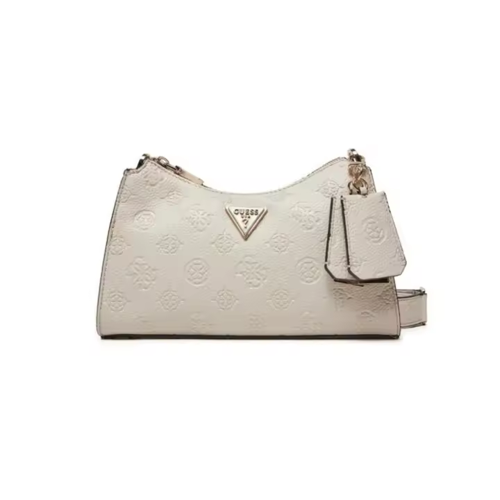 Bolso bandolera Guess Cresidia blanco roto logo para mujer - 1