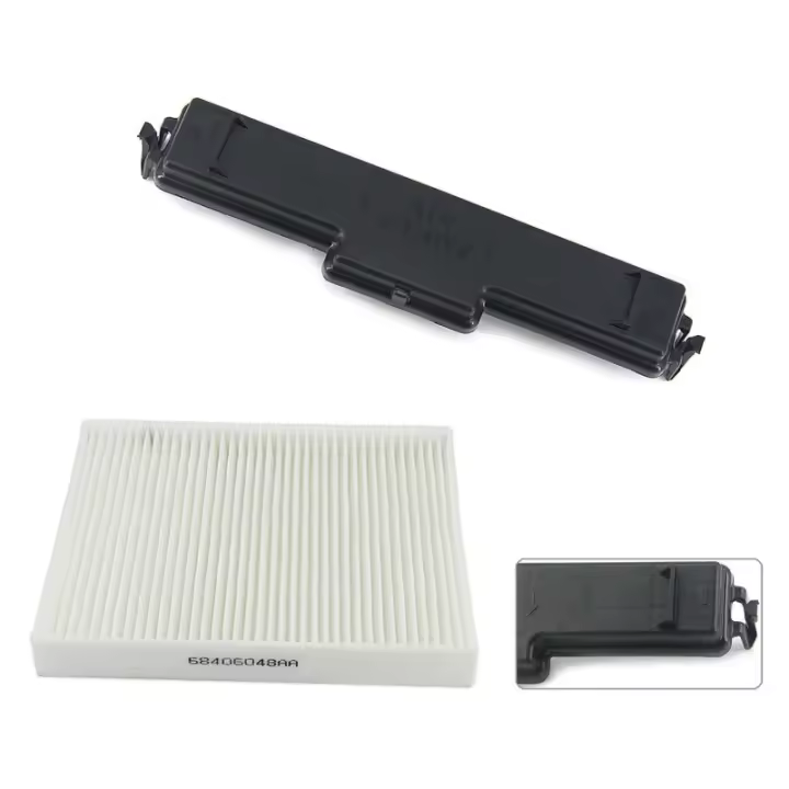 Kit De Filtro De Aire Para Cabina Reemplazo De Filtro De Aire Acondicionado Con Puerta De Acceso Para Dodge Ram 1500 Material Plástico - 1