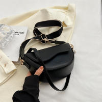Bolso De Hombro Pequeño De Cuero PU Vintage Para Mujer Bolso Transversal De Moda Con Cierre De Cubierta Y Pochete Interior - details 14
