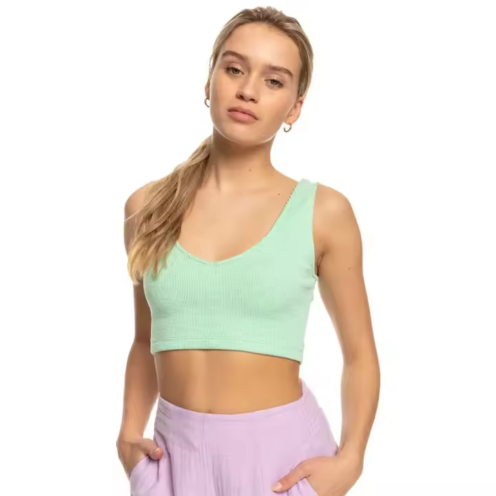 Roxy Camiseta Sin Mangas Con Cuello Pico Time To Move - 1