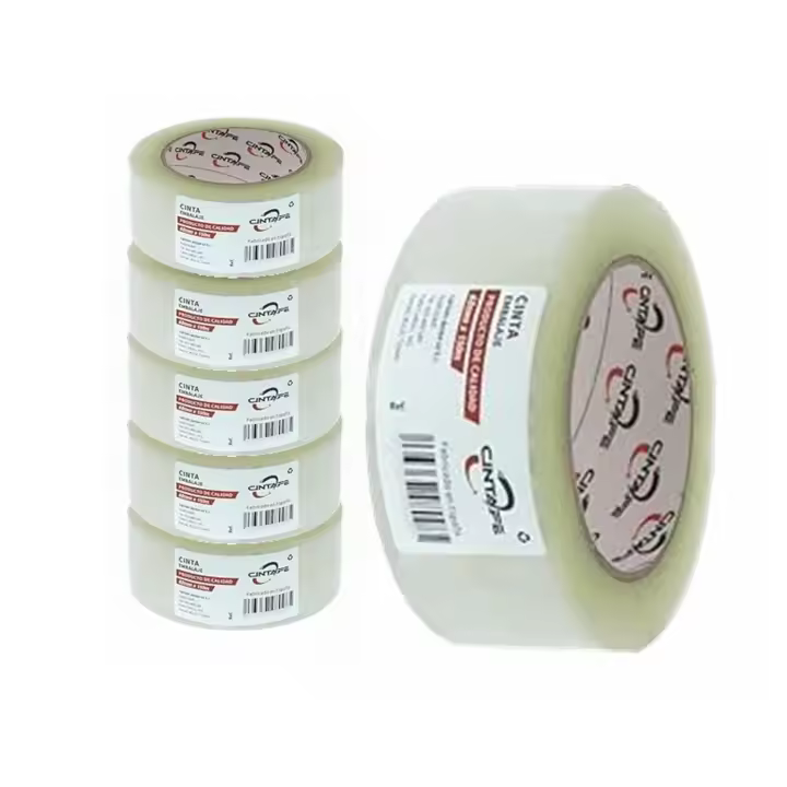 YIJIA Cinta Embalar Cinta embalaje Cinta adhesiva para Cajas y Paquetes-Color TRANSPARENTE-4.8X40M 6PC - 1