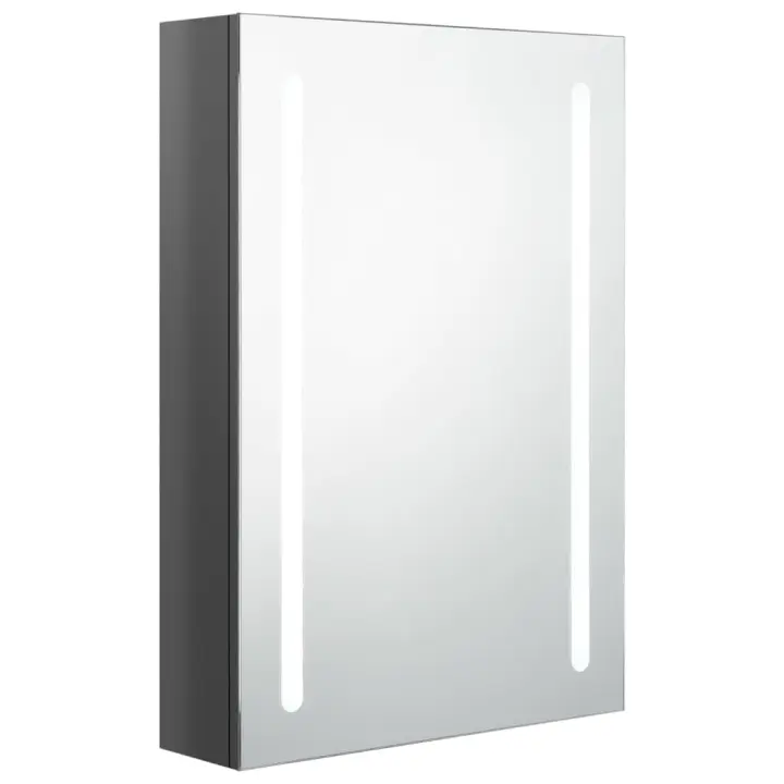 Armario de baño with Espejo LED gris brilliant 50x13x70 cm - 1