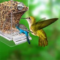 Alimentador Y Bebedor Automático Para Pájaros Acrylic Caja De Alimentos Para Pequeños Y Medianos Pericos Accesorios De Jaula - details 2