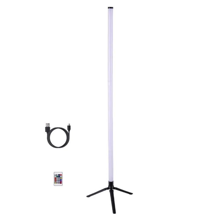 Lámpara De Piso LED Para Decoración De Habitaciones RGB+WW+CW Suministro De Energía USB Iluminación Long Ground Para Casas Nórdicas - 1