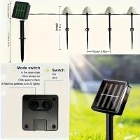 Luces Solares LED De Hongos Para Jardín Impermeables Decorativas Para Patio Navidad Y Fiesta Luces De Calle Exterior - details 6