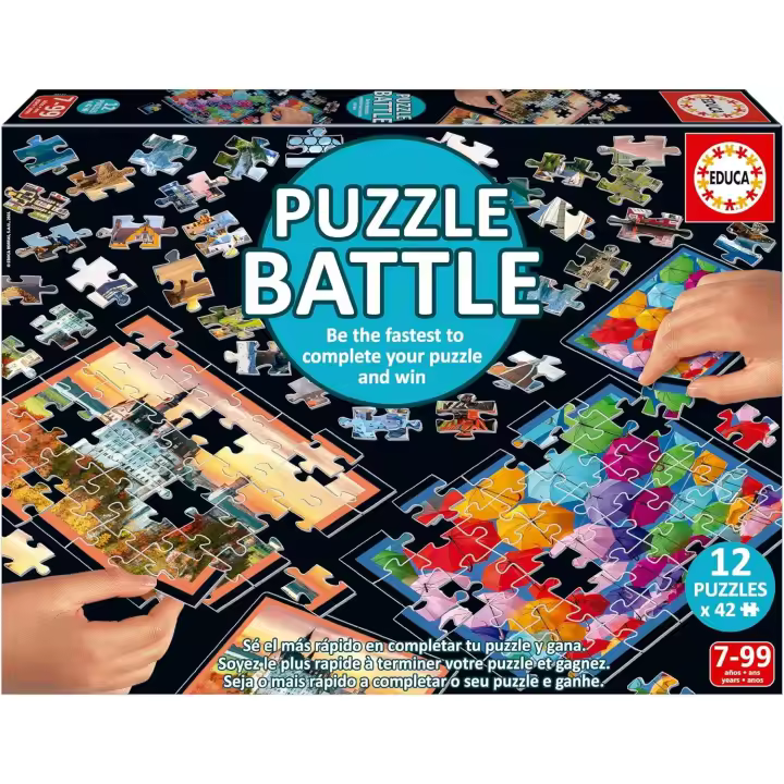 Educa Puzzle Battle Paisajes Batalla de puzzles + 7 años  Educa 20121 - 1
