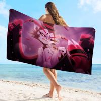 Toalla De Playa Microfibra Absorbente Rápida Suave Para Yoga Natación Senderismo Toalla De Hoteles Cartoon H-Hazbin-Hoteles - details 2