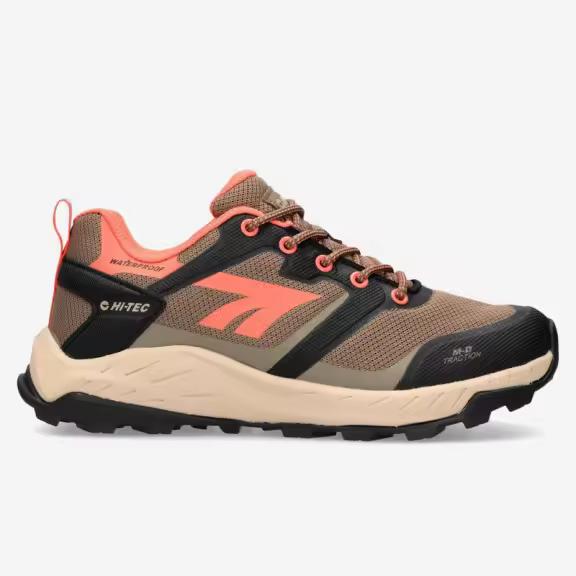 Zapatillas montaña Hi-Tec Toubkal Low marrón negro naranja mujer - 1