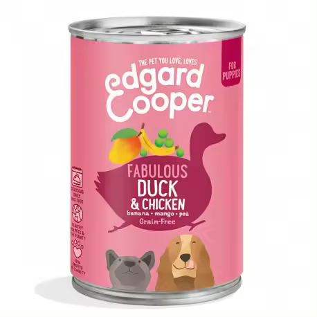Lata Edgard Cooper Pato y Pollo Puppy 400gr Edgard Cooper - 1