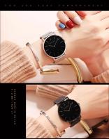 Reloj De Mujer Hannah Martin Con Movimiento Japonés Original Acero Inoxidable Malla Clásico Minimalista Rosado Oro - details 22