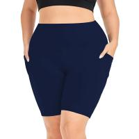 Leggings De Verano Para Mujer Talla Grande CINCO Puntos Con Estiramiento Yoga Deporte Outer Wear Transpirable Y Suave - details 4