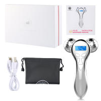 Masajeador Facial 4D EMS Microcorriente Vibración V Lifting Dispositivo De Cuidado De La Piel Para Cuello Ojos Corporal Herramienta De Belleza Metal USB - details 7