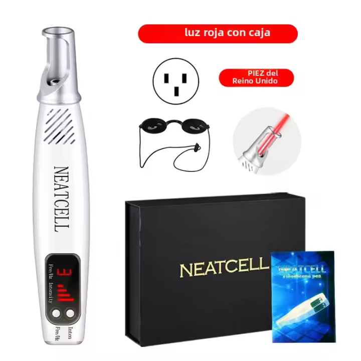 Láser Picosegundo Para Eliminación De Marcas Y Vello Azul Luz Terapia Máquina Remover Vello Punto Rojo Láser Pulso Corto Metal Tamaño Para Tratamiento De Acné - 1