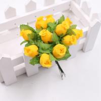 12pcs Bouquet De Flores Artificiales Rosa De Seda De 2cm Para Decoración De Boda DIY Scrapbook Wreath Caja De Regalo Y Artesanía - details 14