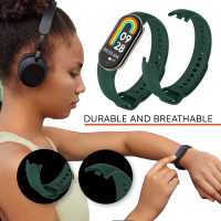 Ociodual Correa de Recambio Compatible con Xiaomi Mi Band 9 y Mi Band 8, de color Verde Meditación, Repuesto de Silicona Suave Flexible Sport Goma Transpirable - details 4