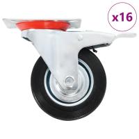 vidaXL Ruedas Giratorias con Frenos Dobles con Diámetro 100mm Materiales Cantidad 4 unidades,  8 unidades,  12 unidades y mas - details 1