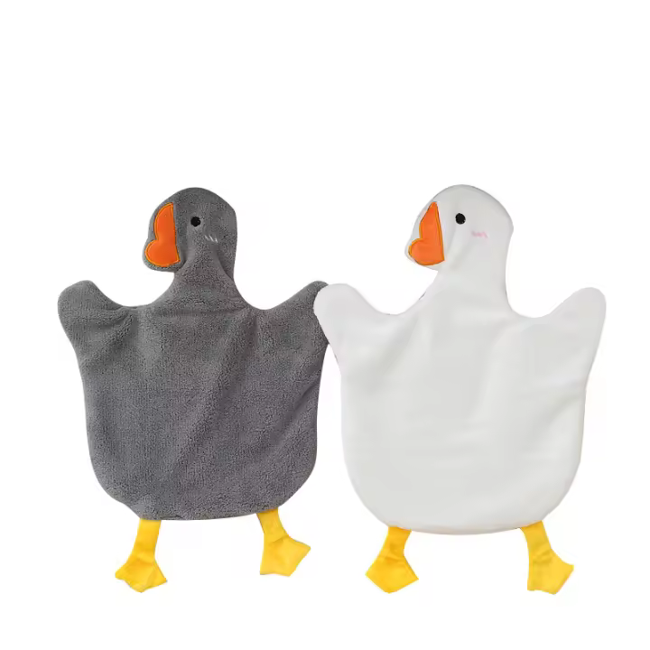 Verde Toalla de Ganso de Juguetes Animados para Cocina y Baño - 1