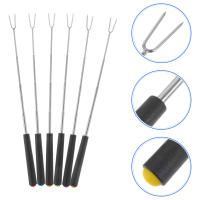 Cucharas De Tostado Telescopio Para Barbacoa Pollo Marshmallow Palillos De Asado Telescopio BBQ Herramientas De Cocina U-Shaped - details 2