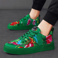 Zapatos Casual Para Hombre Con Diseño Floral Ligeros Y Confortables Plataforma Antideslizante Transpirables Para Caminar Y Correr - details 9