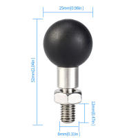Soporte De Teléfono Para Manillar De Motocicleta Acero Inoxidable Base De Abrazadera Para Espejo Retrovisor M8/M10 Soporte De Tornillo - details 4