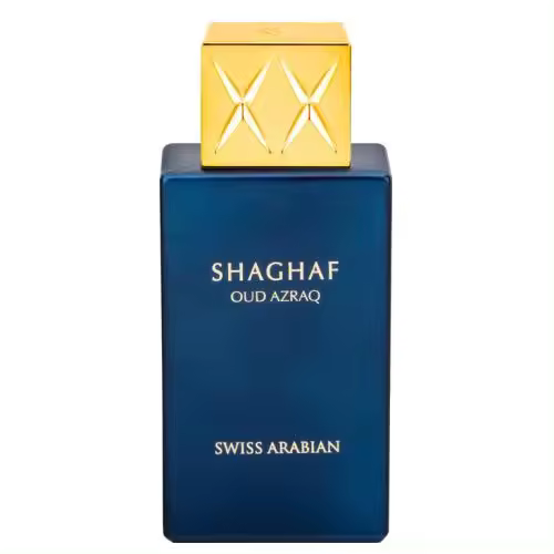Perfume SHAGHAF OUD AZRAQ Swiss arabian 75ml +ATOMIZADOR 5ml Recargable GRATIS! Perfume UBISEX Perfume Árabe Original De Dubai Emiratos Árabes, oriental - 1