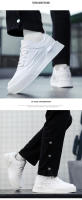 Zapatos Blancos Para Hombre Y Pareja Zapatillas Casuales De Patinaje Cómodas Moda Antideslizantes Suela Gruesa Tallas Grandes 39-47 - details 11