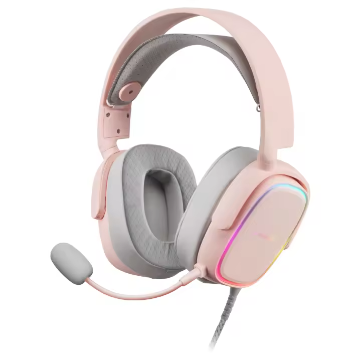 Mars Gaming MHAX, Auriculares Gaming HI-FI, Iluminación RGB Flow, Micrófono Profesional Extraíble, Compatibilidad Multiplataforma, Auriculares RGB Negro, Rosa o Blanco - 1